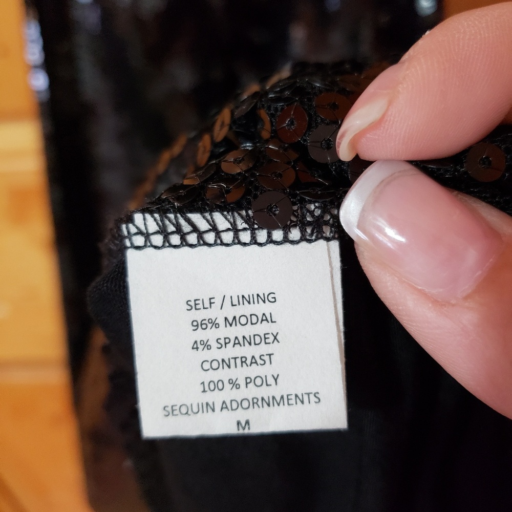 Pathway Black Sequin Racerback Tank - Picture 4 of 5